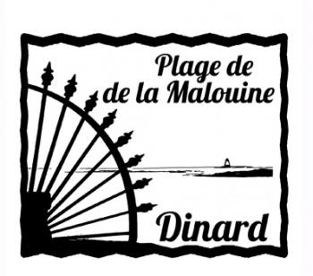 illustration Plage de la malouine Dinard