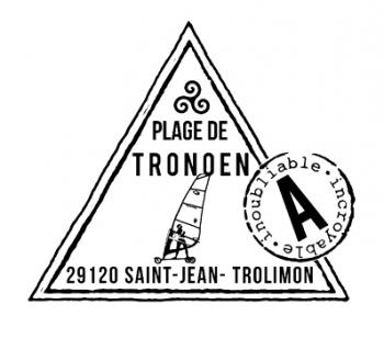 Dessin pour tissu plage de tronoen Finistère