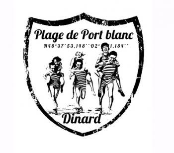 Illustration made in breizh Plage port blanc dinard