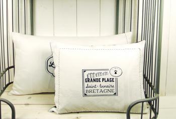 coussin plage bretonne