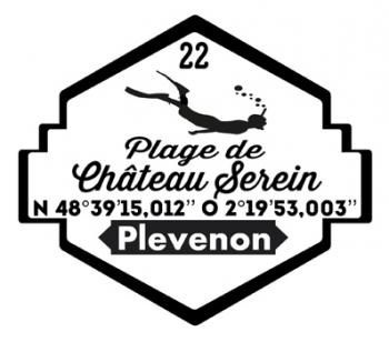 serigraphie plage de chateau serein  plevenons