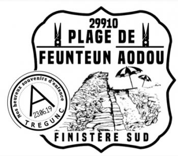 serigraphie plage de feunteun aodou finistere sud