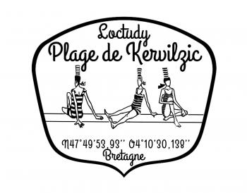 serigraphie plage de kervilzic loctudy