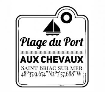 serigraphie plage du port aux chevaux saint jacu de la mer