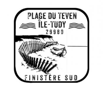 serigraphie plage du teven ile tudy